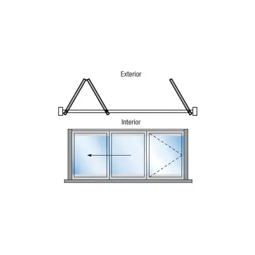 Bronze Anodized S80 Monterey Thermally Broken Bi-Fold & Pivot 2+1 Left Hand Exterior Swing with Flush Sill