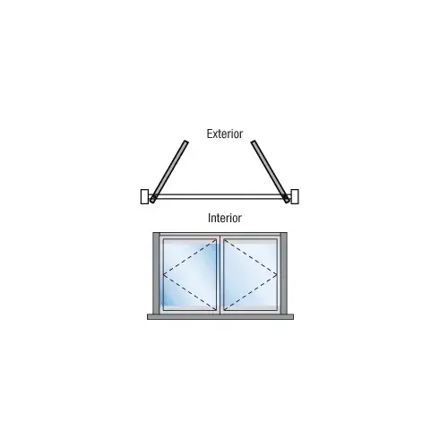 Satin Anodized S80 Monterey 1+1 Pivot and Pivot Exterior Swing with Flush Sill