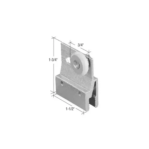 CRL M6145 3/4" Sliding Shower Door Roller and Bracket Aluminum - pack of 2