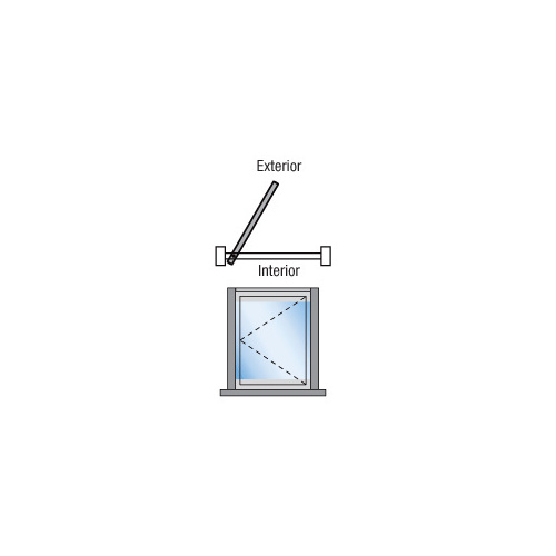 Bronze Anodized S80 Monterey Thermally Broken Pivot 1 Panel Left Hand Exterior Swing with Flush Sill