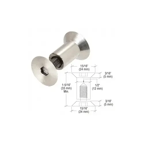 CRL M8SBSS Stainless Steel Sex Bolts