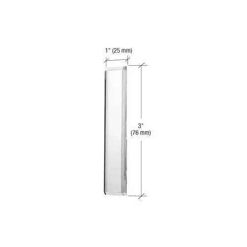 CRL MFPC8 Clear Acrylic Mirror Stick-On Finger Pull