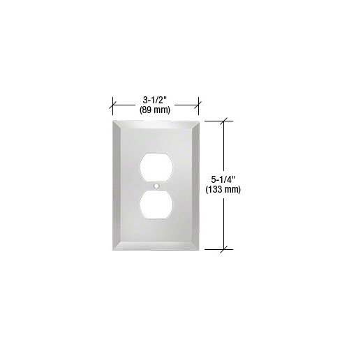 Chrome Single Duplex Metal Mirror Plate