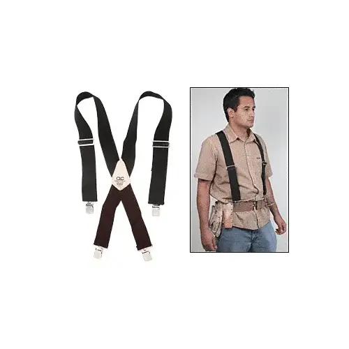 CRL MN110 Tool Belt Suspenders Black