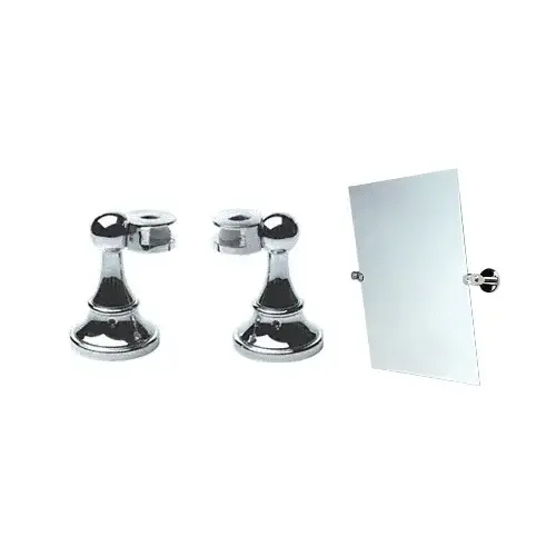 CRL MP6408 Chrome Victorian Mirror Pivot Pair