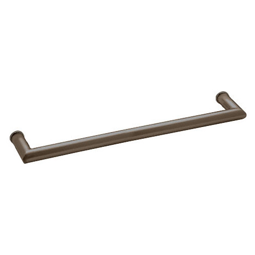 CRL MT240RB Oil Rubbed Bronze 24" MT Series Round Tubing Mitered Corner Single-Sided Towel Bar