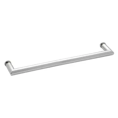 CRL MT24CH Polished Chrome 24" MT Series Round Tubing Mitered Corner Single-Sided Towel Bar