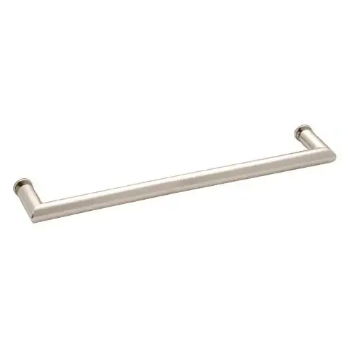 CRL MT24PN Polished Nickel 24" MT Series Round Tubing Mitered Corner Single-Sided Towel Bar