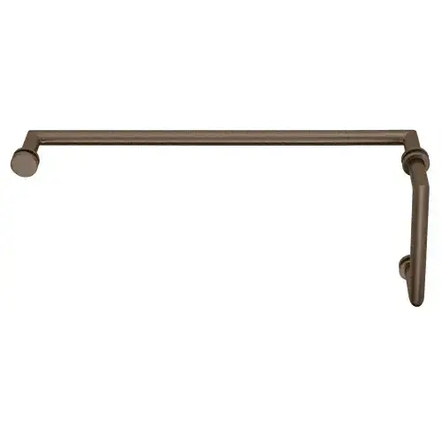 CRL MT6X180RB Oil Rubbed Bronze MT Series Combination 6" Pull Handle 18" Towel Bar