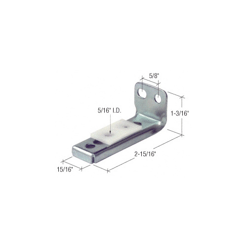 CRL N6543 Bi-Fold Door Bottom Pivot Bracket for Acme