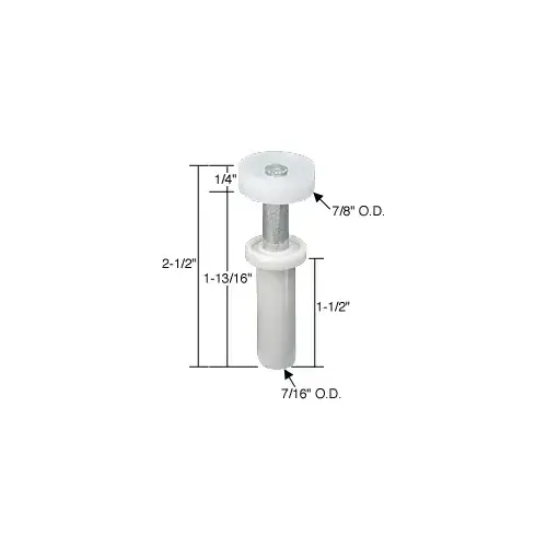 CRL N6582 7/8" Bi-Fold Door Top Guide Wheel for Cox - pack of 2