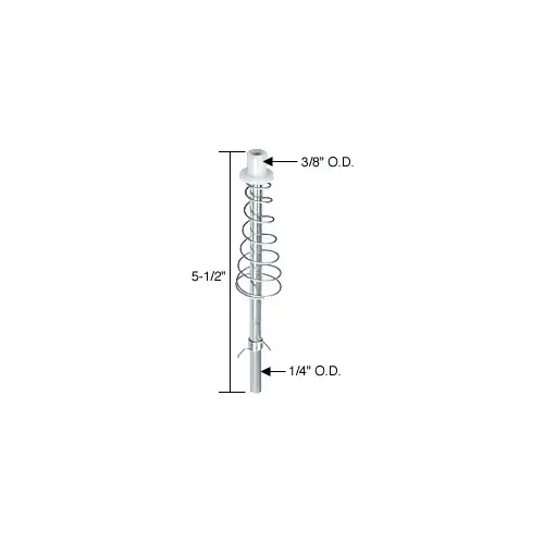 1/4" Bi-Fold Top Guide Pin with 3/8" Cap