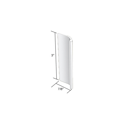 CRL N6971 White 7/8" Sliding Mirror Door Pull
