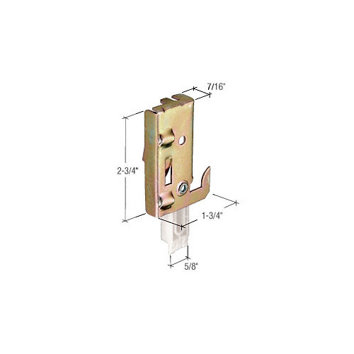 CRL N7047 Nylon Wardrobe Door Bottom Guide - pack of 2