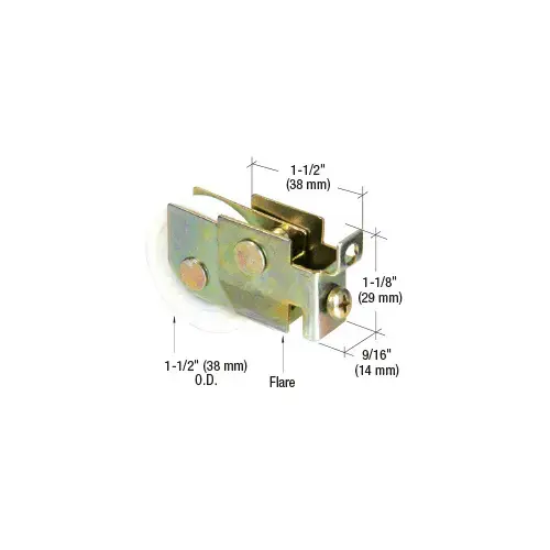 CRL N7068 1-1/2" Nylon Ball Bearing Sliding Mirror Door Roller