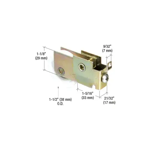 CRL N7125 1-1/2" Nylon Ball Bearing Sliding Mirror Door Roller