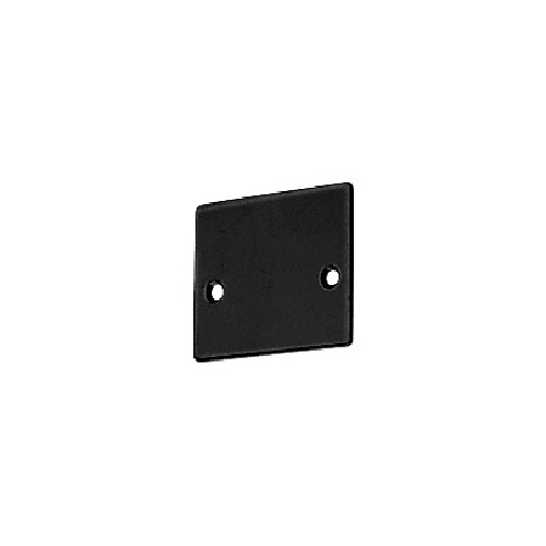 Black Powder Coat End Cap with Screws for NH3 Series Wide U-Channel