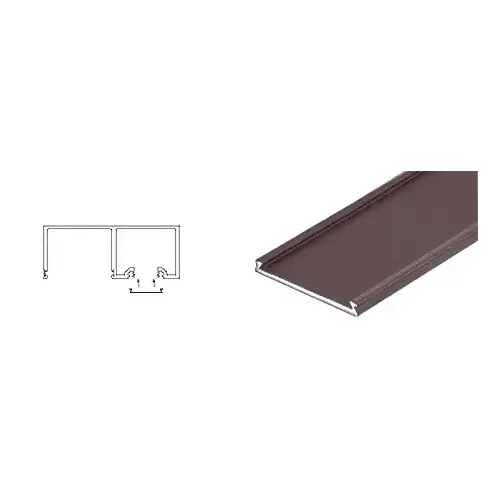 Black Bronze Anodized Header Snap-In Filler - 120" Length