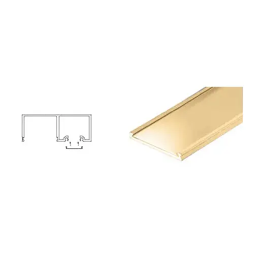 Polished Brass Header Snap-In Filler - 120" Length