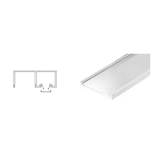 Polished Stainless Header Snap-In Filler - 120" Length