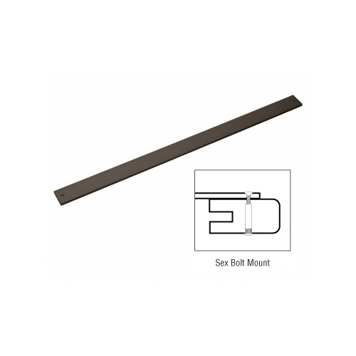 42" Bronze Anodized Extruded Aluminum Door Bumper Bars