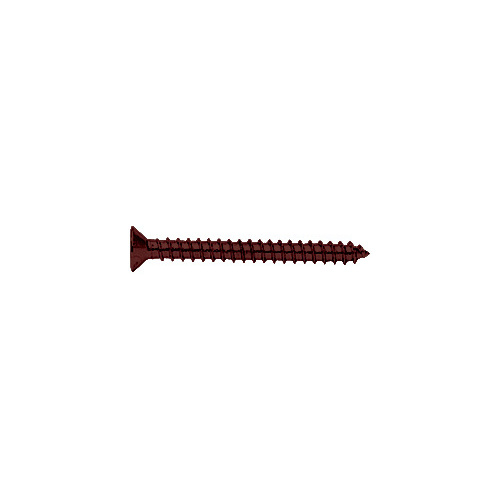 CRL P1020RB Oil Rubbed Bronze 10 x 2" Wall Mounting Flat Head Phillips Sheet Metal Screws - pack of 10