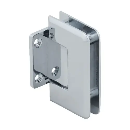 CRL P1N074CH Polished Chrome Pinnacle 074 Series Wall Mount Short Back Plate Hinge