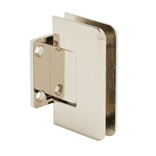 Polished Nickel Pinnacle 074 Series Wall Mount Short Back Plate Hinge