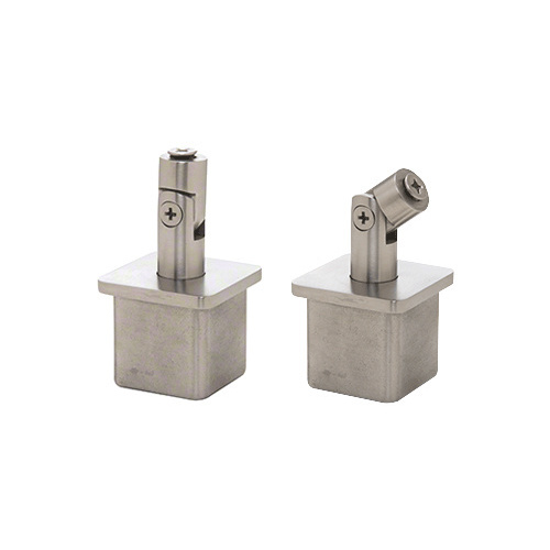 CRL P1VSBS 316 Brushed Stainless Vertically Adjustable Post Caps for Standoff Saddles