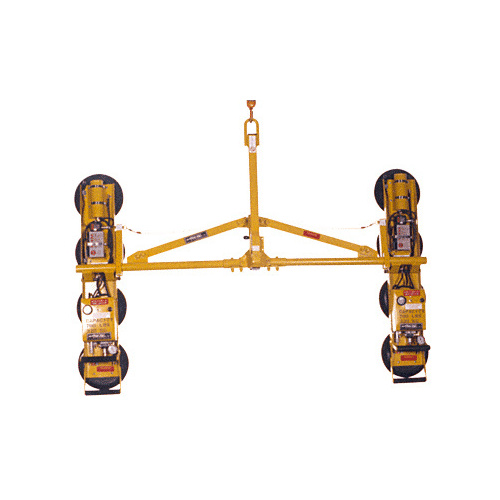 CRL P2HV11047DC Wood's Powr-Grip DC Model Double Channel 7' Spread Vacuum Lifting Frame - 1,200 Pound Capacity - For Rough Material