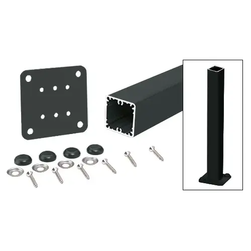 Matte Black 200, 300, 350, and 400 Series 42" Surface Mount Post Kit