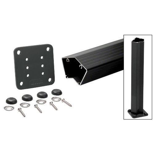 Matte Black 200, 300, 350, and 400 Series 42" Long 135 Degree Surface Mount Post Kit