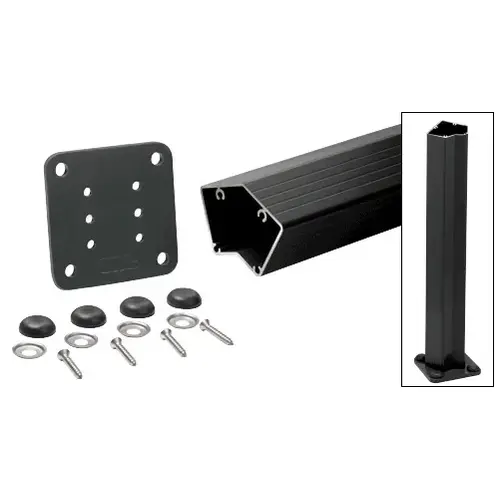 Matte Black 200, 300, 350, and 400 Series 36" Long 135 Degree Surface Mount Post Kit