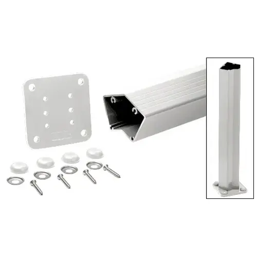 Sky White 200, 300, 350, and 400 Series 36" Long 135 Degree Surface Mount Post Kit