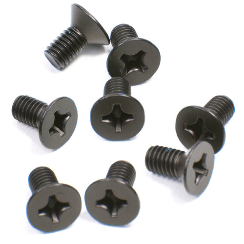 CRL P6120RB Oil Rubbed Bronze 6 x 12 mm Cover Plate Flat Head Phillips Screws - pack of 8