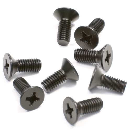 Oil Rubbed Bronze 6 x 15 mm Cover Plate Flat Head Phillips Screws - pack of 8