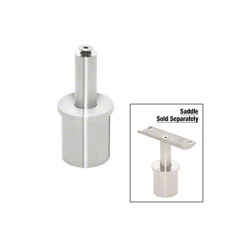 316 Polished Stainless 1.9" Round Post Vertically Adjustable Post Cap for Saddles