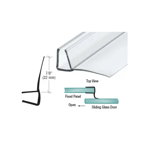 3/8" Polycarbonate 'U' with 90 Degree Vinyl Finseal -  84" Length - pack of 25