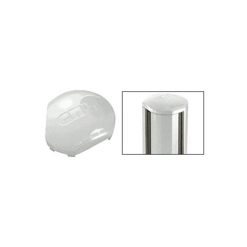 CRL PC135RS Metallic Silver AWS 135 Degree Round Post Cap