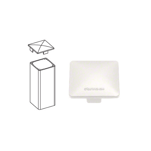 CRL PC2W Sky White 100 Series Low Profile Post Cap