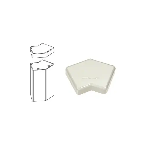 Oyster White 100 Series 135 Degree Post Cap