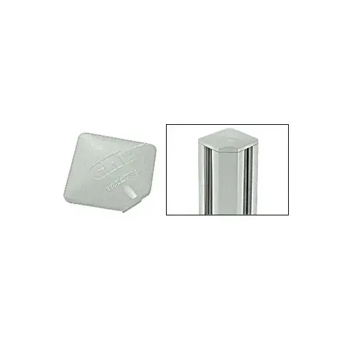 Agate Gray Square AWS Post Cap for 90 Degree Corner Post