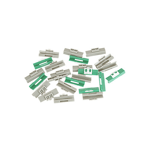 CRL PCK40479G 1979-1989 All Volvo Models Windshield Clip Kit for Windshield FCW404 With 24 Green and Gray Clips Clear