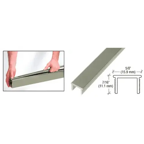 Beige Gray 36" Glass Barrier Post Filler