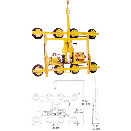 CRL PFHL89A1RS Wood's 1000 Series Large Air Powered Powr-Frame