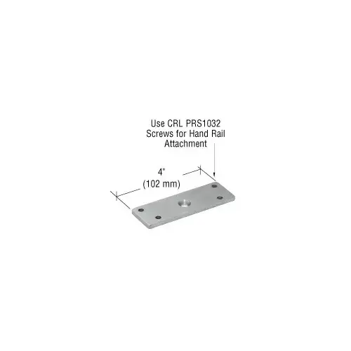 CRL PFS1BS Brushed Stainless 180 Degree Post P-Series Flat Replacement Saddle