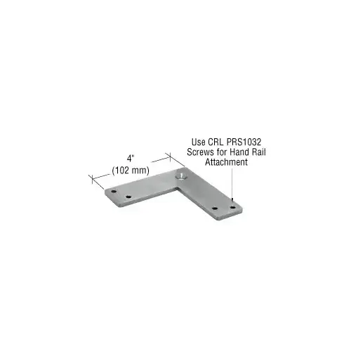 CRL PFS9BS Brushed Stainless 90 Degree Post P-Series Fixed Replacement Saddle