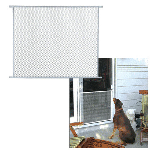 Gray 30" Sliding Screen Door Grille