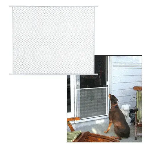 CRL PG26W White 30" Sliding Screen Door Grille