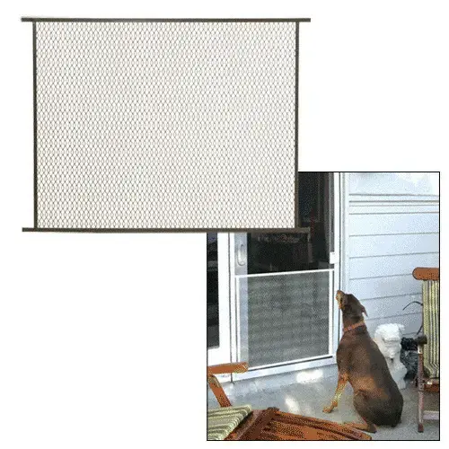 Bronze 36" Sliding Screen Door Grille